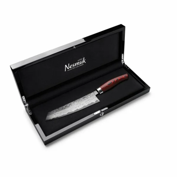 Nesmuk Manufaktur Nesmuk „Exklusiv C150“ Damast Kochmesser Micarta Red 3