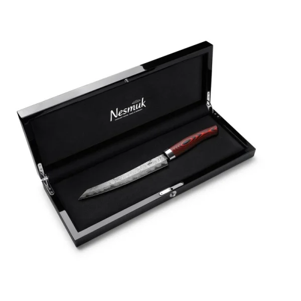 Nesmuk Manufaktur Nesmuk „Exklusiv C150“ Damast Slicer Micarta Red 3