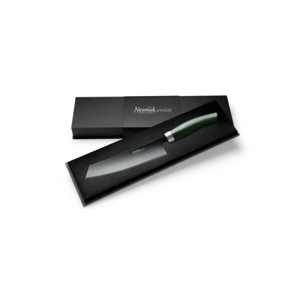 Nesmuk Manufaktur Nesmuk „Janus“ Kochmesser Micarta Green 3